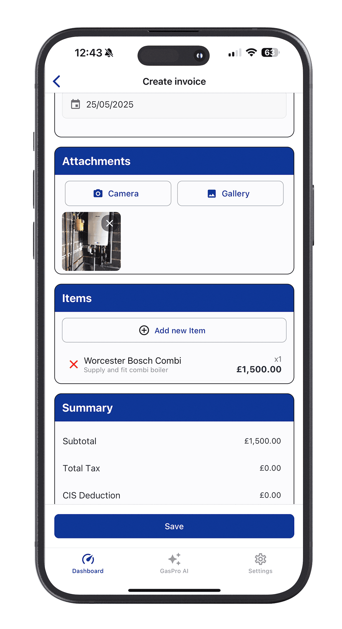Invoicing Interface